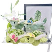 En gros : Pendentif en peluche tortue de dessin animé, Porte-clés tortue avec chapeau de paille, Accessoire de sac, Accessoire à suspendre pour sac à dos, Cadeau pour enfants
