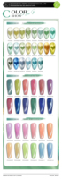 Deroi Spring Tones Cat Eye Nail Gel Magnetic UV Nail Gel Private Label Wholesale HEMA Free TPO Free Green Cat Eye Gel Polish Set