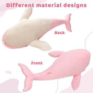 <span class=keywords><strong>Balena</strong></span> Gigante <span class=keywords><strong>Rosa</strong></span> di 4 Piedi, Peluche Carino di Nuovo Design, Cuscino in Peluche da 43,3 Pollici, Mini Orsacchiotto, Giocattoli Oceanici - Product Image 2