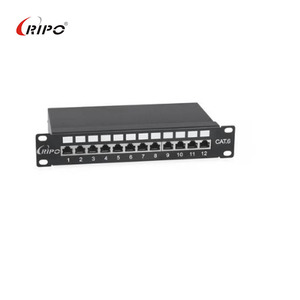 Ripo แผงปะ Cat5e 12พอร์ต | แร็คโลหะ | ติดตั้งแบบไม่ต้องใช้เครื่องมือ | ผ่านการรับรองจาก rohs/ul - Product Image 4