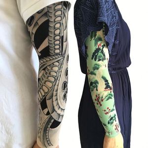 Mangas Protectoras de Plástico Personalizadas con Protección UV <span class=keywords><strong>para</strong></span> Brazos/Piernas, de Seda Fría, con Características de Absorción de Sudor y Secado Rápido - Product Image 5