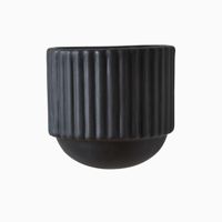 Pot Bunga Keramik Mengkilap Gantung Dekorasi Balkon Rumah, Pot Tanaman Dinding Indoor Outdoor Bergaya Nordic, Set 10 Buah