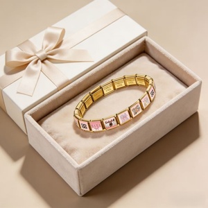 도매 최신 스테인리스 스틸 이탈리아 참 브레이슬릿 링크스 맞춤형 마마&맘 참 어머니의 날 DIY 제작 쥬얼리 선물 - Product Image 4