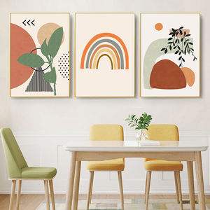 Nordique moderne <span class=keywords><strong>Simple</strong></span> petite combinaison fraîche horloge murale suspendue <span class=keywords><strong>fleur</strong></span> peinture ensemble pour salon - Product Image 3