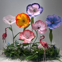 Grandes fleurs artificielles luxueuses L16, fausses fleurs géantes, arrangement floral imposant, grande fleur artificielle géante pour la décoration de mariage et de fête