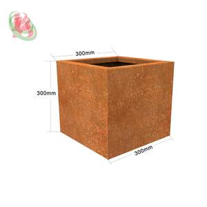 Jardinière en acier corten pouvant être utilisée pour exposer des fleurs et embellir la beauté de votre jardin - Product Image 1