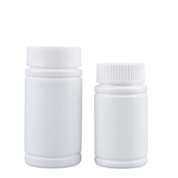 Emballage de produits de santé en bambou HDPE, bouteille blanche opaque pour médicaments et vitamines, livraison directe