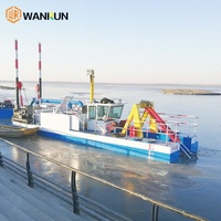 Drague à aspiration de type Cutter Suction Dredger de la marque WANRUN, prix usine, avec pompe, capacité de 1500 m³/h, alimentée au diesel, pour le dragage de sable en rivière et en lac