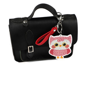 Kits <span class=keywords><strong>de</strong></span> <span class=keywords><strong>peinture</strong></span> artistique diamantée faits à la main DIY 3D hiboux porte-clés jouet pâte créative cadeau pour enfants et filles autres jouets éducatifs - Product Image 6