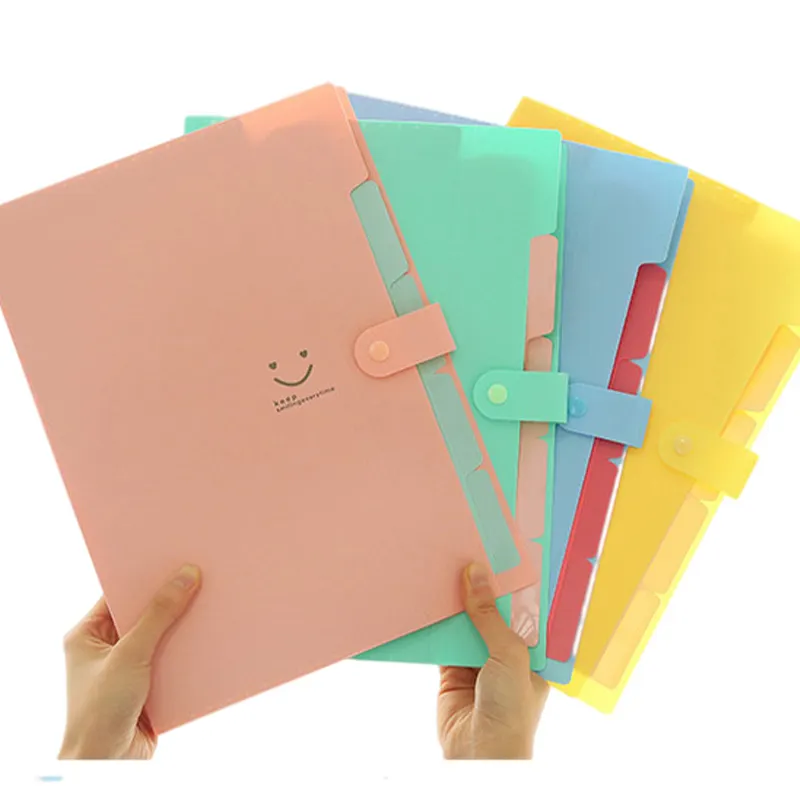 दस्तावेज़ आयोजक पोर्टफोलियो फ़ोल्डर जेब प्लास्टिक फ़ोल्डरों कस्टम लोगो पोर्टेबल A4 कागज फ़ाइल का विस्तार फ़ोल्डर