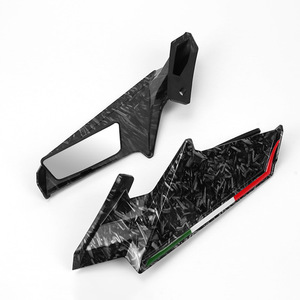 <span class=keywords><strong>Espejo</strong></span> Retrovisor de Plástico con Diseño Forjado Negro para Motocicleta Qianjiang/Suzuki, Lente Blanca en Forma de Diamante, Multiángulo - Product Image 6