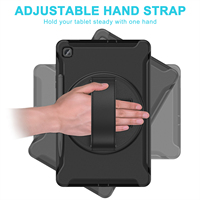 Étuis robustes pour tablette Samsung Galaxy Tab S6 Lite 10.4'' P610 P615, avec support pour stylet, coque en silicone souple antichoc avec béquille