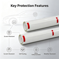 Film de protection de peinture TPU PPF de qualité supérieure, auto-réparateur, anti-rayures, anti-jaunissement, blocage UV, isolation thermique, film transparent pour voiture