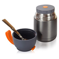 Thermos à nourriture isolé sous vide, contenants pour aliments chauds, déjeuner, école, soupe, thermos de voyage, gourde à nourriture à double paroi en acier inoxydable, Wall-e