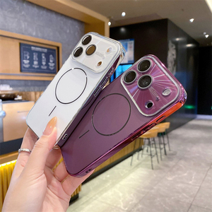 เคสโทรศัพท์แม่เหล็กเคลือบสีพื้นแบบใหม่ หน้าต่างขนาดใหญ่ ลายออโรร่า สำหรับ iPhone 18 Pro Max 16 17 เคสป้องกัน - Product Image 5