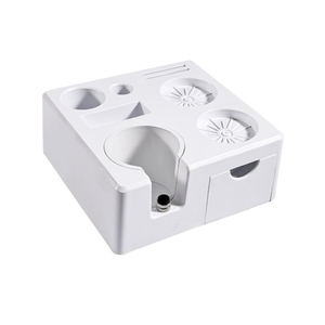 Accesorios de café HIGHWIN ABS Espresso Estación de apisonamiento Portafiltro Soporte Antideslizante <span class=keywords><strong>Barista</strong></span> Tamper Station Knock Box - Product Image 6