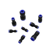 Connecteur rapide à réduction droite 4/6/8/10/12mm Raccord pneumatique en plastique pour tuyau d'air Connecteur d'eau