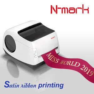 자동 끈 리본 인쇄 기계 스크린 프린터 기계 대신 N-mark 새틴 리본