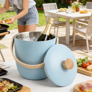 Juego de Cubetas para Hielo y Vino, de Acero Inoxidable, Doble Pared, Aisladas y Herméticas - Product Image 1