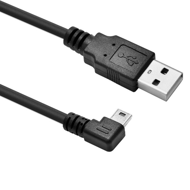 Mini USB Cable up Down Left Right Angled 90 Degree USB 2.0 to Mini USB 5Pin Fast Data Charger Cable for Camera MP4 Tablet GPS