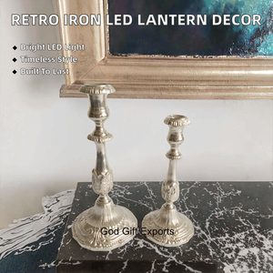 High Quality Aluminum Retro <b>Lantern</b> Indoor/Outdoor LED Hurricane <b>Lamp</b> Glass Classic Home Decoration Easter - Product Image 2