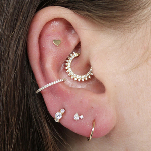ROXI S925 Sterling Silver Hot Selling <b>Stud</b> Earrings Zircon Round <b>Nose</b> Ring Piercing Cartilage <b>Stud</b> Earrings - Product Image 4