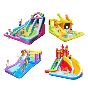 Air House <b>Inflatable</b> Bouncer With Blower Jumping Castle <b>Slide</b> Family Backyard <b>Inflatable</b> Bouncer House Jump House <b>Inflatable</b> Bou - Product Image 1