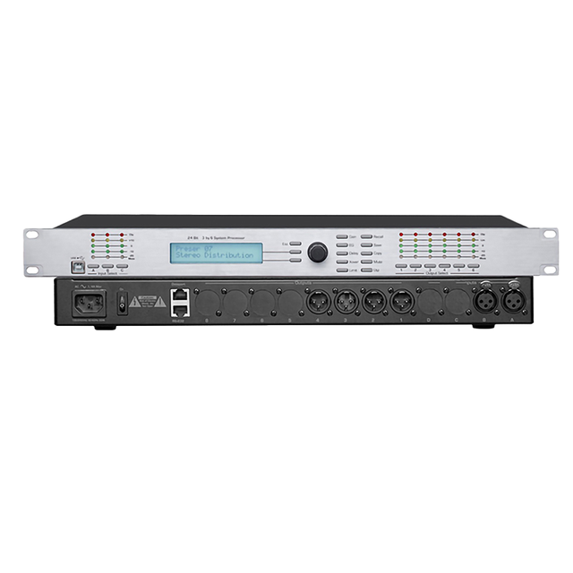 DX-36 4-Channel Digital Audio Processor with Stereo/Mono Output for Live Stream & Stage Use-Silver
