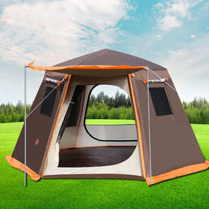Factory Direct Sales Outdoor Camping Tent 3-4 People Automatic Quick-opening <b>Sunscreen</b> and Rainstorm Aluminum Pole Tent - Product Image 2