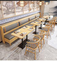 Meubles de restaurant modernes, ensemble de canapés, tables et chaises pour café, sièges en banquette pour club, café, boutique, bar