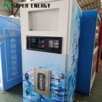 Machine à glace commerciale solaire à économie d'énergie, production quotidienne de 100 à 450 kg, paiement multiple, station de fabrication de glace autonome