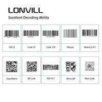 LONVILL Centro de clasificación automática Matriz DE DATOS PDF 417 Maxi Code industrial 1D escaneo de código de barras Escáner de código 2D de alta velocidad