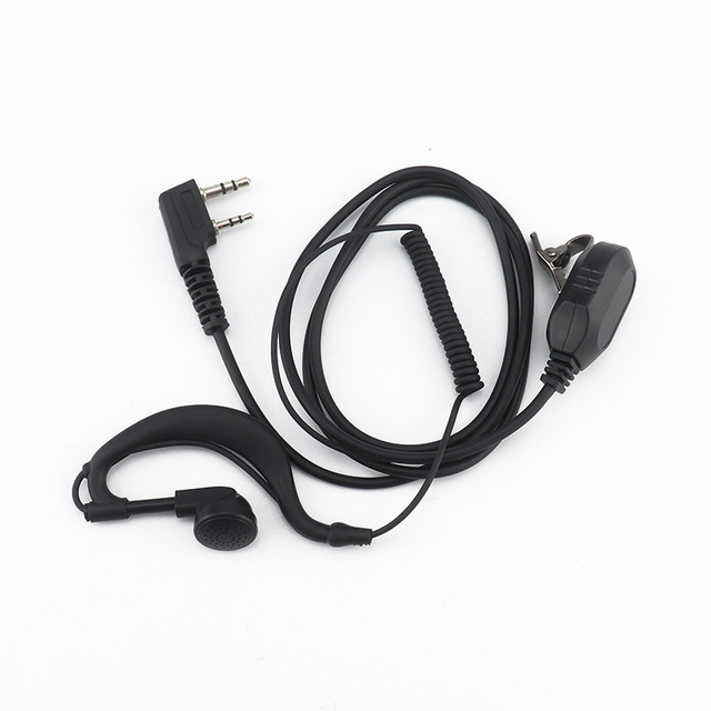 Baofeng Original Accessories K Type Earpiece Earhook Walkie-Talkie 3.5mm Pin Two Way Radios UV-5R BF-888s Curve Line Earphone