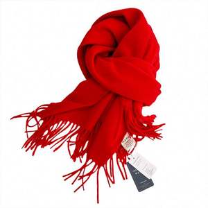 Bufanda Larga de Lana 100% de Color Camel, Gruesa y Lujosa para Invierno, con Estampado Digital, Ideal como Regalo de Cumpleaños o Año Nuevo para Mujer, YHK0093 - Product Image 5