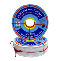 Tuyau d'irrigation plat en PVC haute pression de 3 pouces - Flexible, anti-UV, durable, professionnel, pour pompe à eau agricole