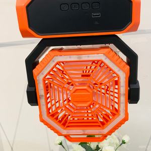 Ventilateur portable intelligent personnalisable 20000 mAh avec chargement USB, grande capacité, moteur sans balais, tête oscillante et éclairage pour le camping et l'extérieur - Product Image 2