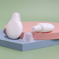 Vente en gros de petite ampoule de 15ml bouteille de film pour les lèvres tube de fond de teint liquide tube de glaçure pour les lèvres cosmétiques maquillage du visage plastique PP