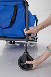 Vagoneta Plegable para Exteriores, Vagoneta de Jardín Resistente con Ruedas Todoterreno, Vagoneta Utilitaria Portátil para Acampar - Product Image 4