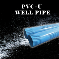 Tuyau de forage en PVC neuf, résistant à la corrosion et au sable, pour projets de forage de puits municipaux
