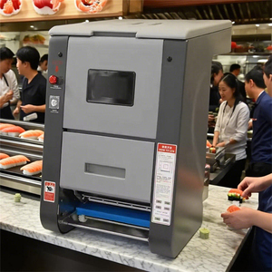 เครื่องทำซูชิโอนิกิริอัตโนมัติแบบตั้งโต๊ะรุ่นใหม่ เครื่องขึ้นรูปแผ่นข้าวคิมบับ เครื่องทำซูชิเชิงพาณิชย์สำหรับร้านซูชิ - Product Image 1