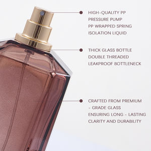 زجاجة عطر زجاجية فريدة بشكل ثماني الزوايا بسعة 30/50/100 مل بسعر الجملة مع صندوق بتصميم مخصص - Product Image 5