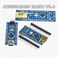 Placa de Desarrollo ATMEGA328P NANO V3.0 con Mini USB, Módulo Microcontrolador ATMEGA328PB para Kit Compatible con Arduino Nano
