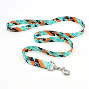 Laisse pour chien en polyester à motif géométrique, durable et tendance, pour chiens de taille moyenne - Product Image 3