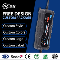 Chargeur de batterie intelligent 12V 6A 24V 3A avec réparation par impulsions et entretien pour voiture, camion, moto