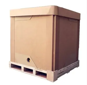 Recycling-Faltbarer Flüssigkeitsbehälter lebensmittelqualität Papierbox Ibc Tank faltbare Behälter 1000L Papier IBC lebensmittel