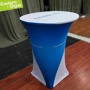 Mesa emergente cuadrada de tela de tensión para feria comercial, fácil de instalar, Mostrador de soporte de feria comercial, Mostrador de cabina de exhibición personalizado - Product Image 5