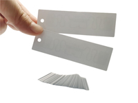 Etiquetas de ropa RFID UHF personalizables para ropa ERP/software de inventario 860-960MHz etiquetas colgantes en blanco programables e imprimibles