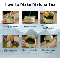 Kit Chasen Professionnel Matcha de Qualité Cérémonielle Chinois Abordable avec Bol en Céramique Vert