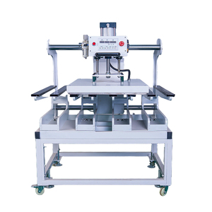 Machine de transfert thermique portable à double station à huit barres <span class=keywords><strong>pour</strong></span> la fusion des bords des sous-vêtements, des pantalons et des garnitures, <span class=keywords><strong>pour</strong></span> presse à plat pneumatique de vêtements - Product Image 1