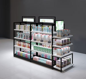 בתפזורת סיני חנות גונדולה מדף כבד מתכת ועץ מדפי לתצוגה אור החובה - Product Image 6